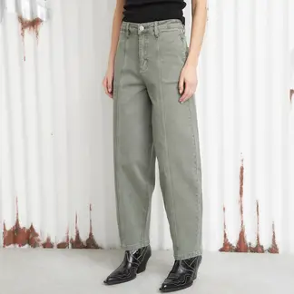 AMERICANINO - Pantalón Baggy Tiro Medio Mujer