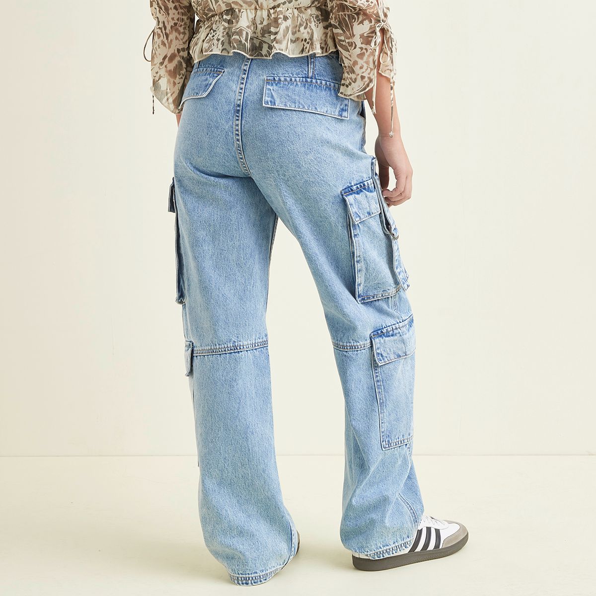 SYBILLA - Jeans Cargo Mujer Sybilla