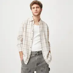 BASEMENT - Camisa Manga Larga Algodón Hombre