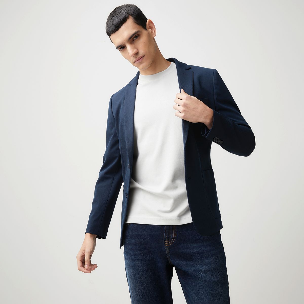 BASEMENT - Chaqueta Viscosa Regular Fit Hombre Basement