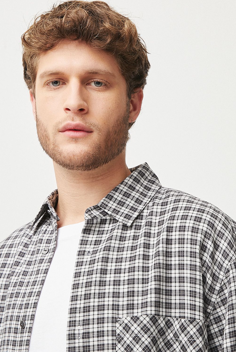 BASEMENT - Camisa Manga Corta Algodón Hombre Basement