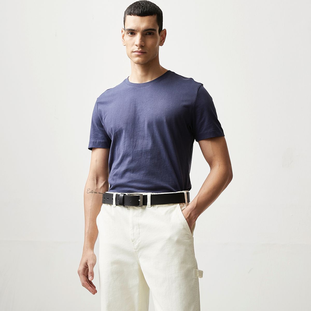 BASEMENT - Polera Manga Corta Hombre Basement