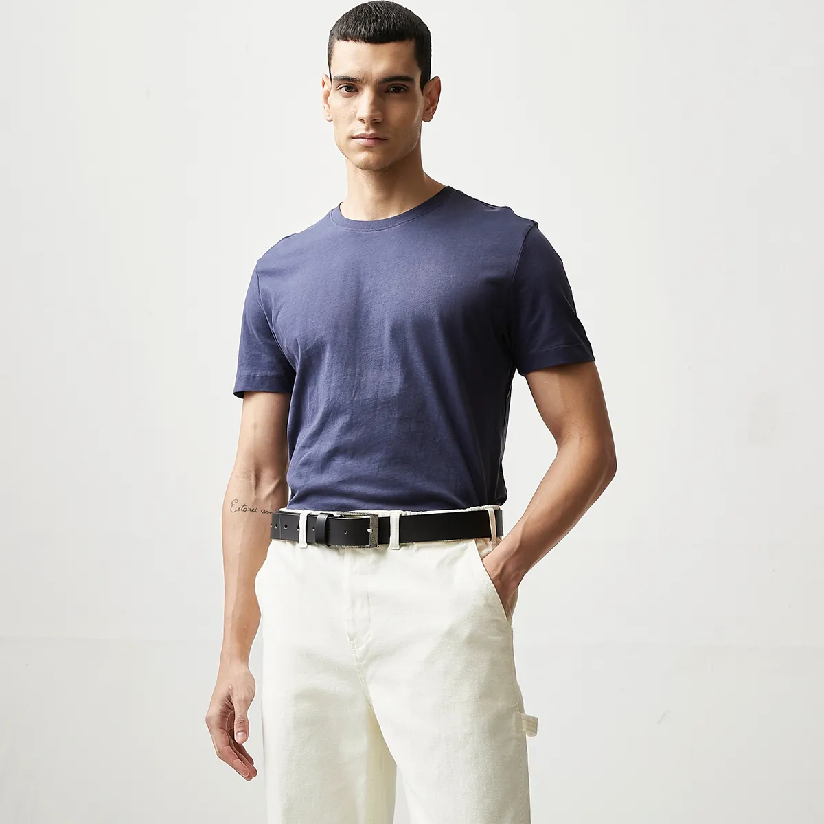 BASEMENT - Polera Manga Corta Hombre Basement