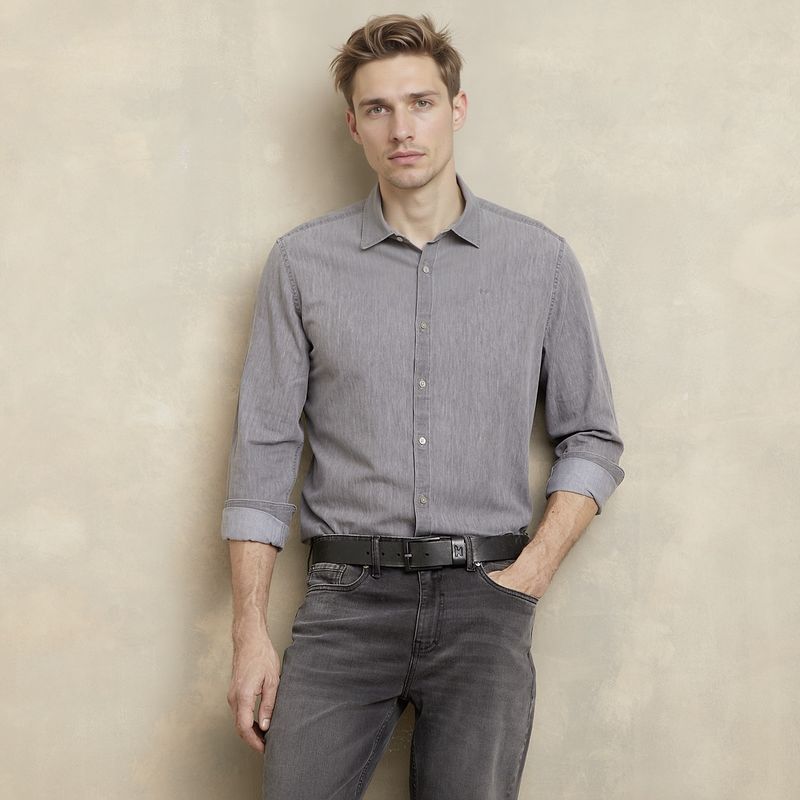 WOLF&HANK - Camisa Manga Larga Algodón Hombre Wolf&Hank