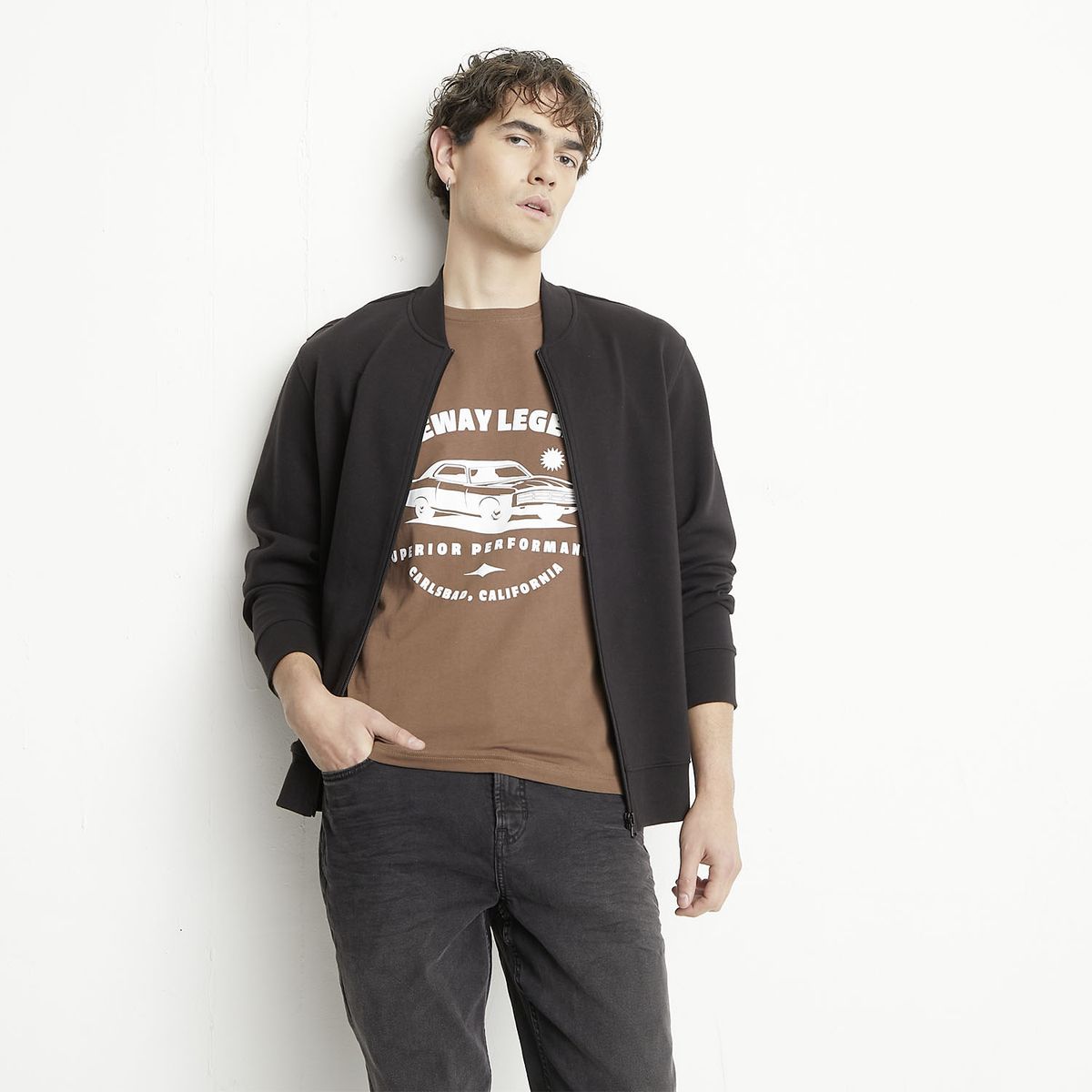 BASEMENT - Polera Manga Corta Hombre Basement