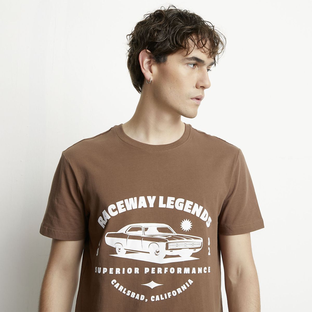 BASEMENT - Polera Manga Corta Hombre Basement