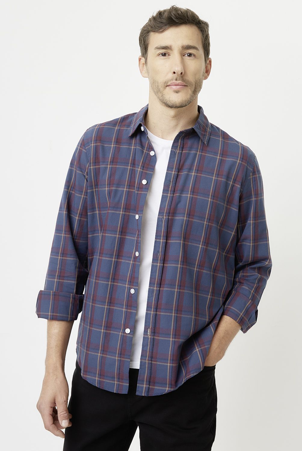 NEWPORT - Camisa Casual Manga Larga Hombre Newport