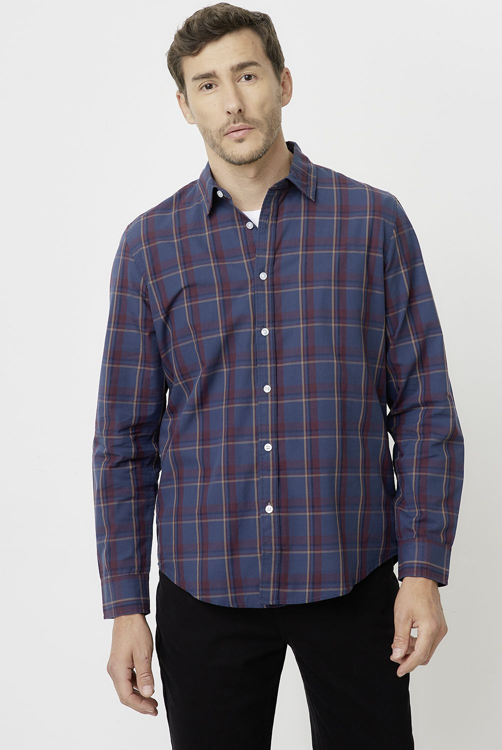 NEWPORT - Camisa Casual Manga Larga Hombre Newport