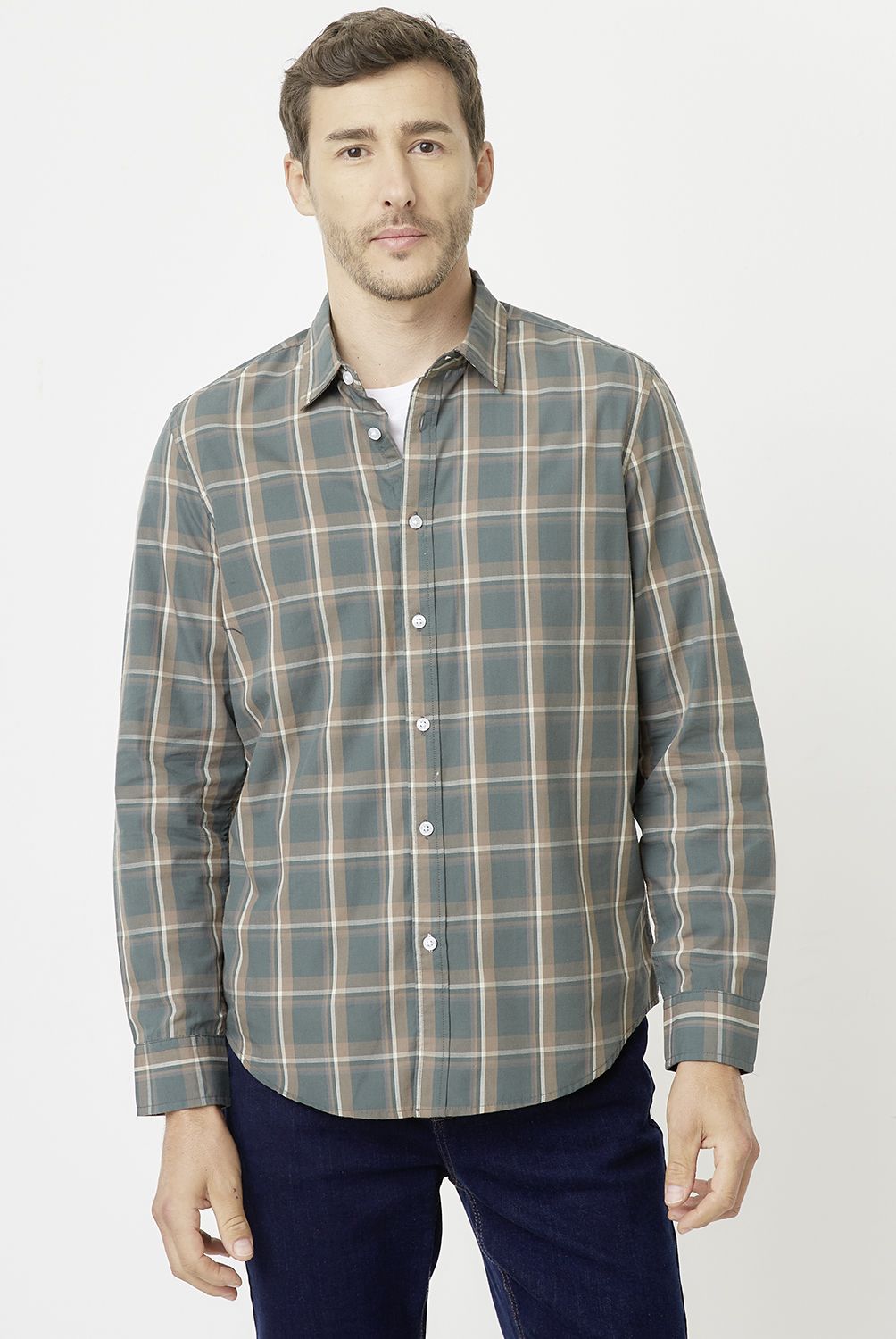 NEWPORT - Camisa Casual Manga Larga Hombre Newport