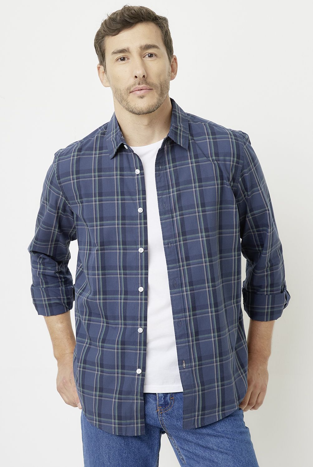 NEWPORT - Camisa Casual Manga Larga Hombre Newport