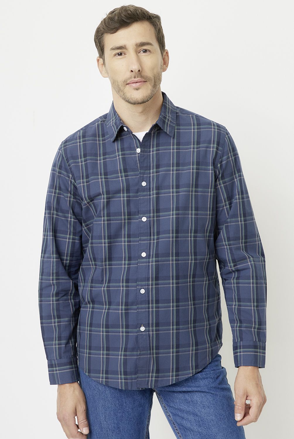 NEWPORT - Camisa Casual Manga Larga Hombre Newport