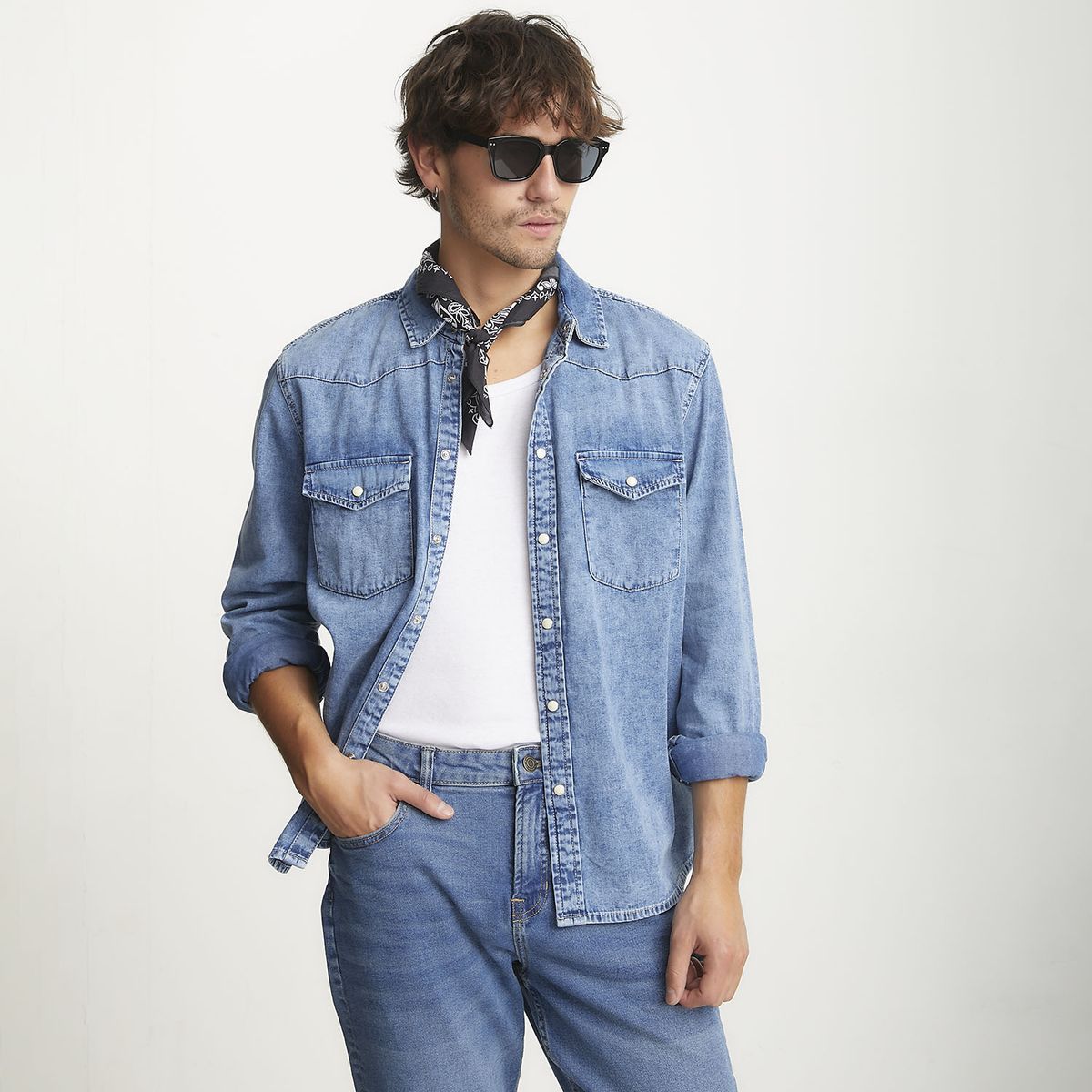 BASEMENT - Camisa Sport Hombre Basement