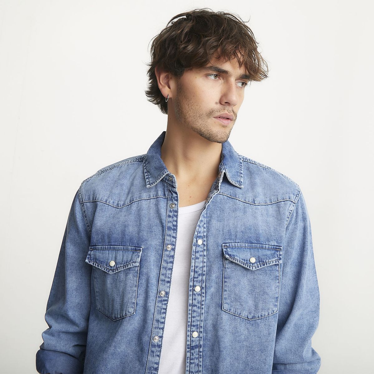 BASEMENT - Camisa Sport Hombre Basement