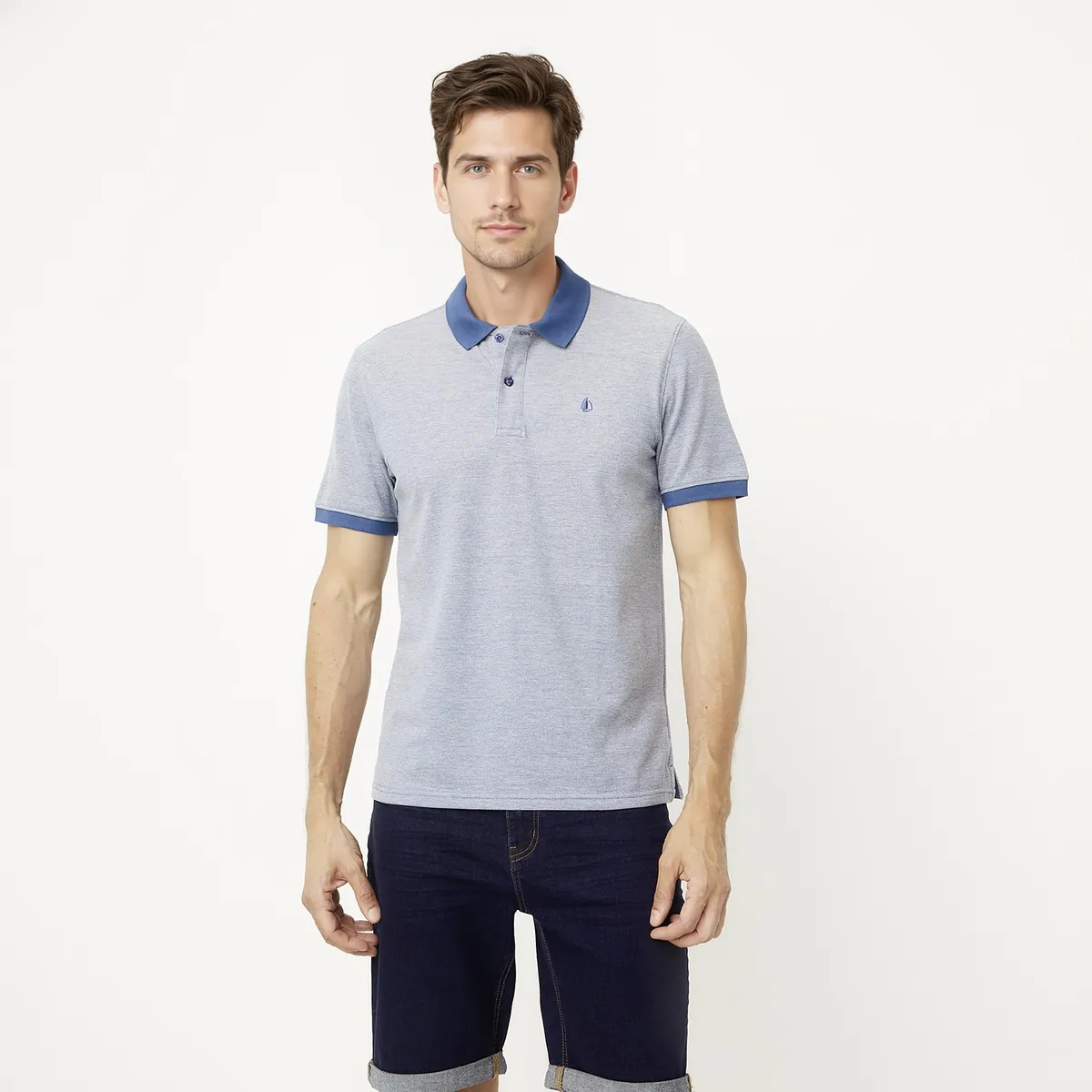 NEWPORT - Polera Manga Corta Algodón Hombre Newport
