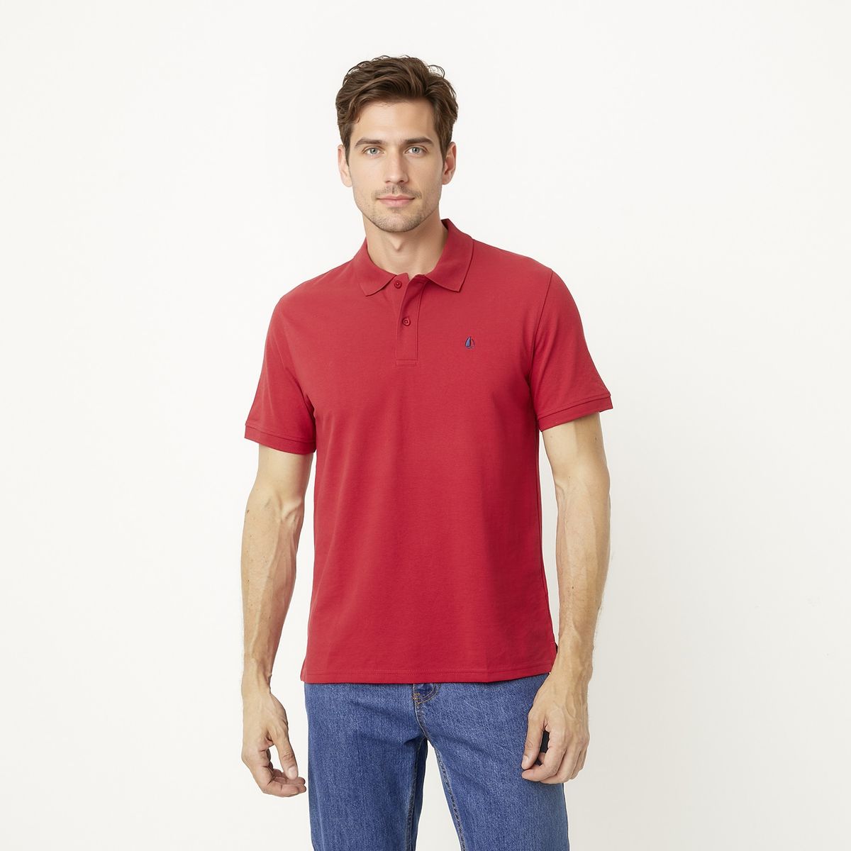 NEWPORT - Polera Manga Corta Algodón Hombre Newport