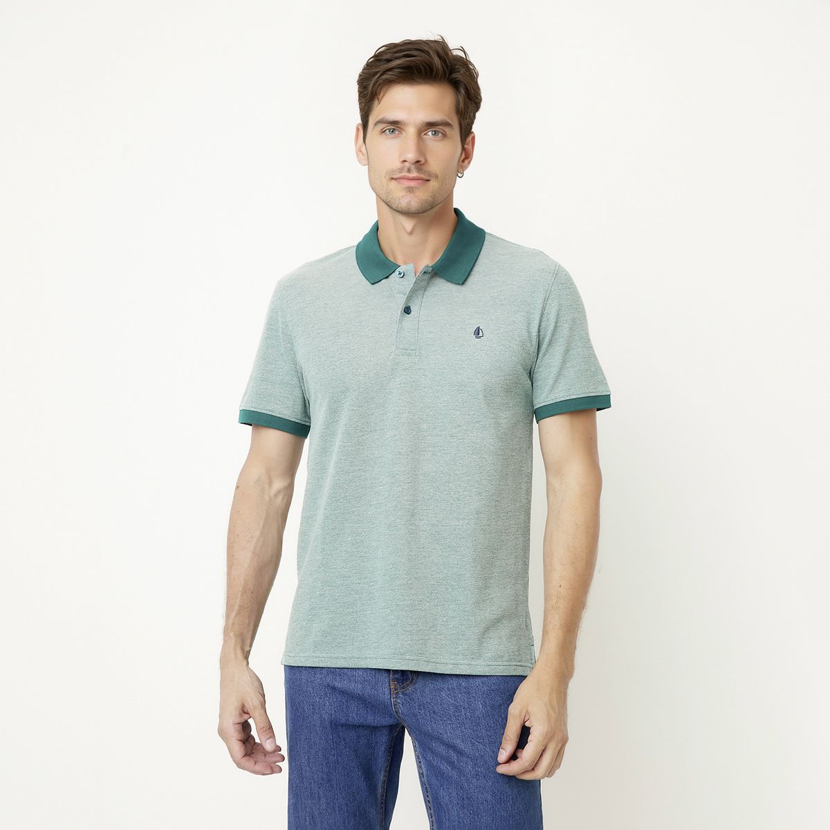 NEWPORT - Polera Manga Corta Algodón Hombre Newport
