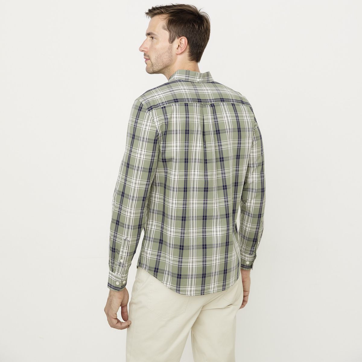 UNIVERSITY CLUB - Camisa Casual Manga Corta Algodón Hombre Univertity Club