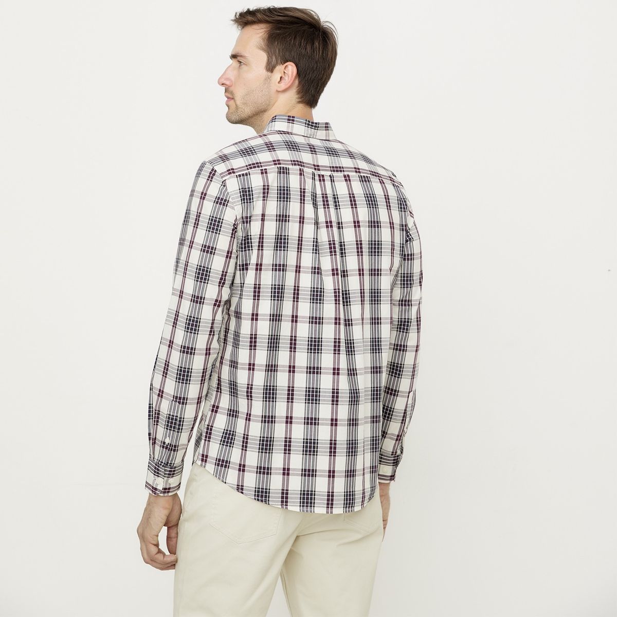 UNIVERSITY CLUB - Camisa Casual Manga Corta Algodón Hombre Univertity Club