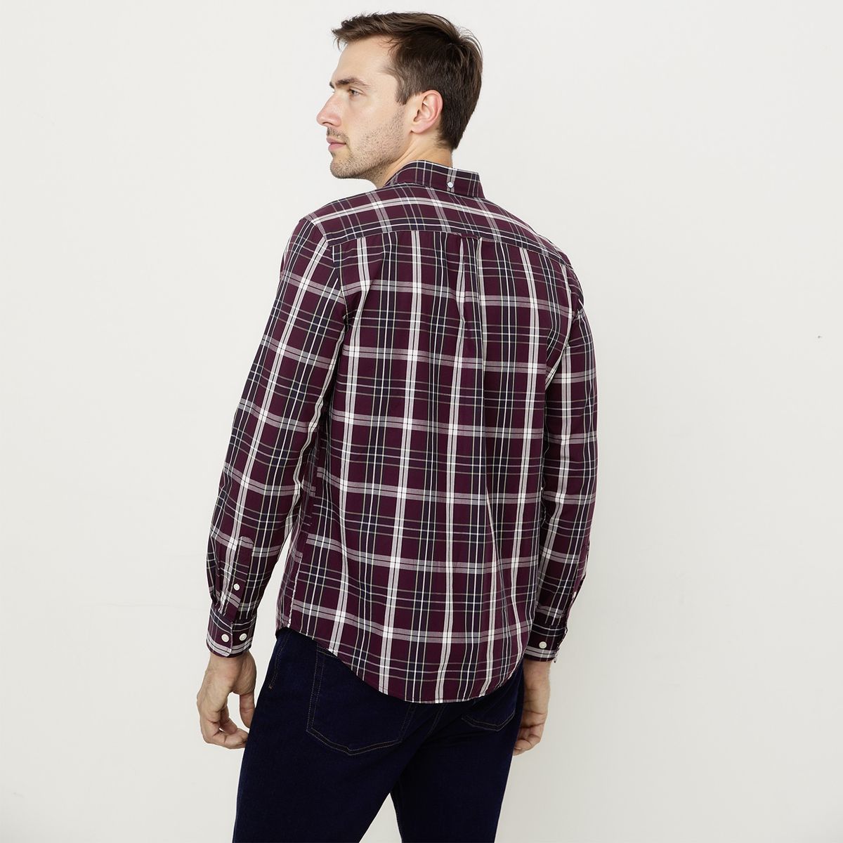 UNIVERSITY CLUB - Camisa Casual Manga Corta Algodón Hombre Univertity Club