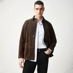 BASEMENT - Chaqueta Pu Suede Hombre