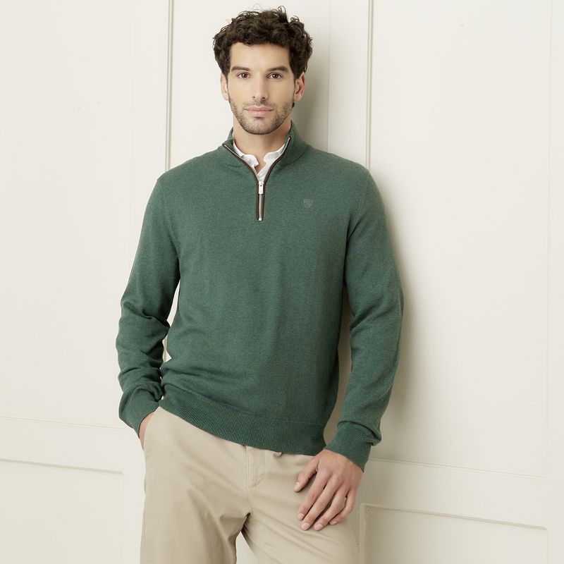 CHRISTIAN LACROIX - Sweater Medio Cierre Algodón Hombre Christian Lacroix