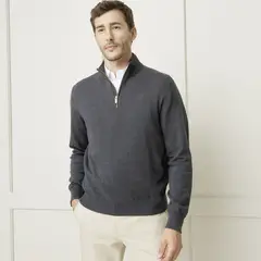 CHRISTIAN LACROIX - Sweater Medio Cierre Algodón Hombre