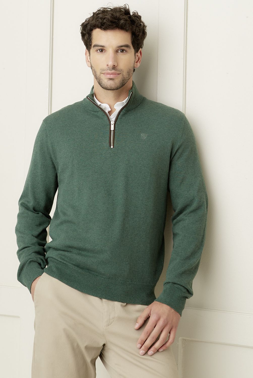 CHRISTIAN LACROIX - Sweater Medio Cierre Algodón Hombre Christian Lacroix