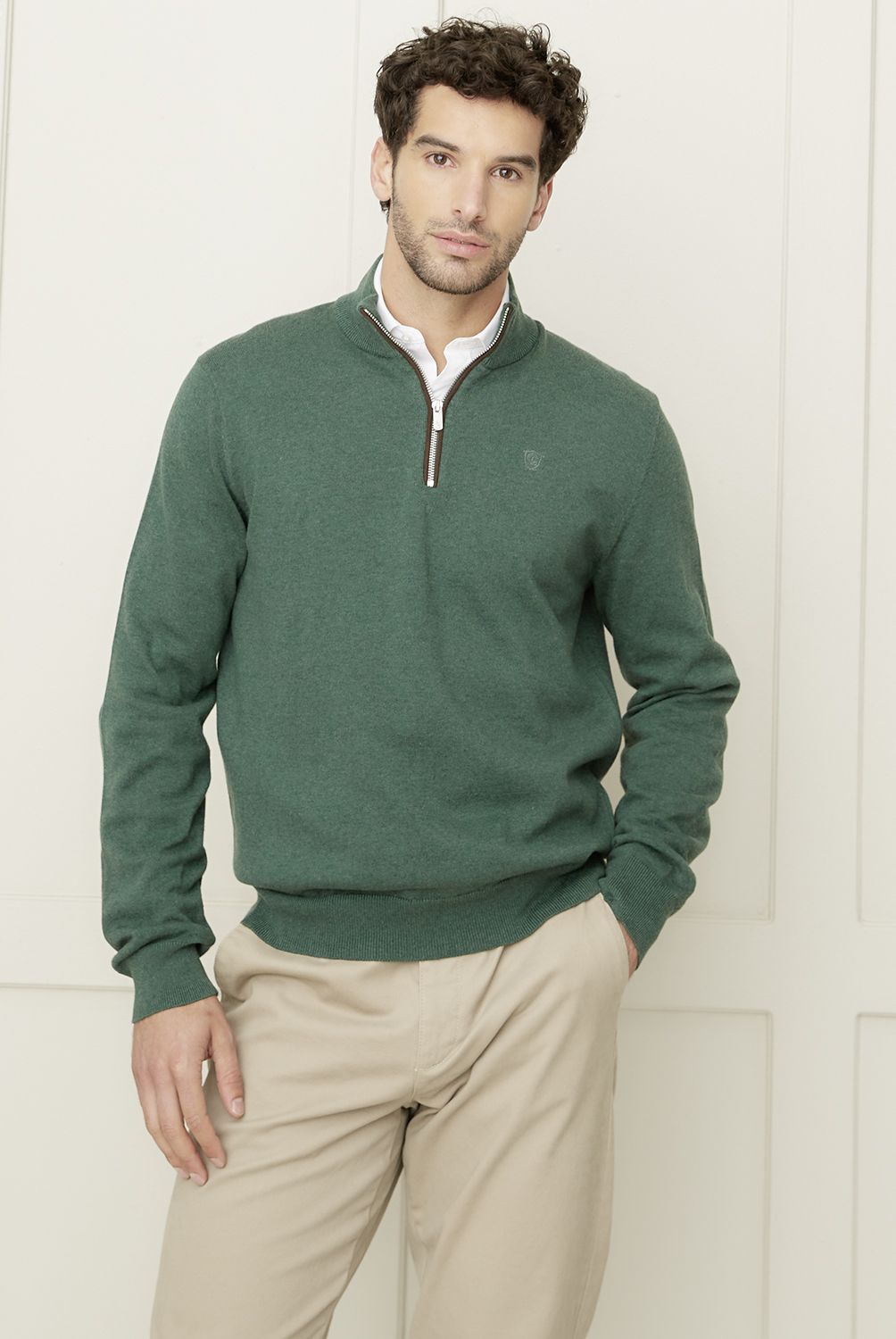 CHRISTIAN LACROIX - Sweater Medio Cierre Algodón Hombre Christian Lacroix