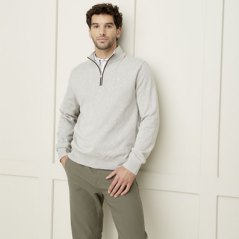 CHRISTIAN LACROIX - Sweater Medio Cierre Algodón Hombre Christian Lacroix