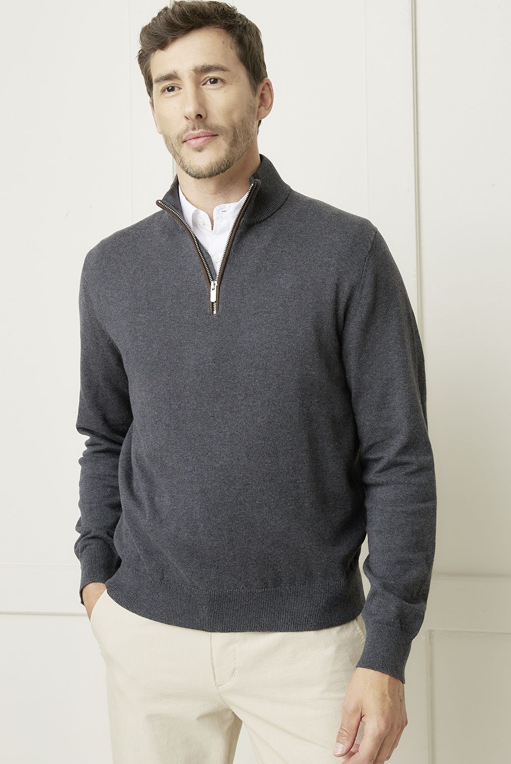 CHRISTIAN LACROIX - Sweater Medio Cierre Algodón Hombre Christian Lacroix