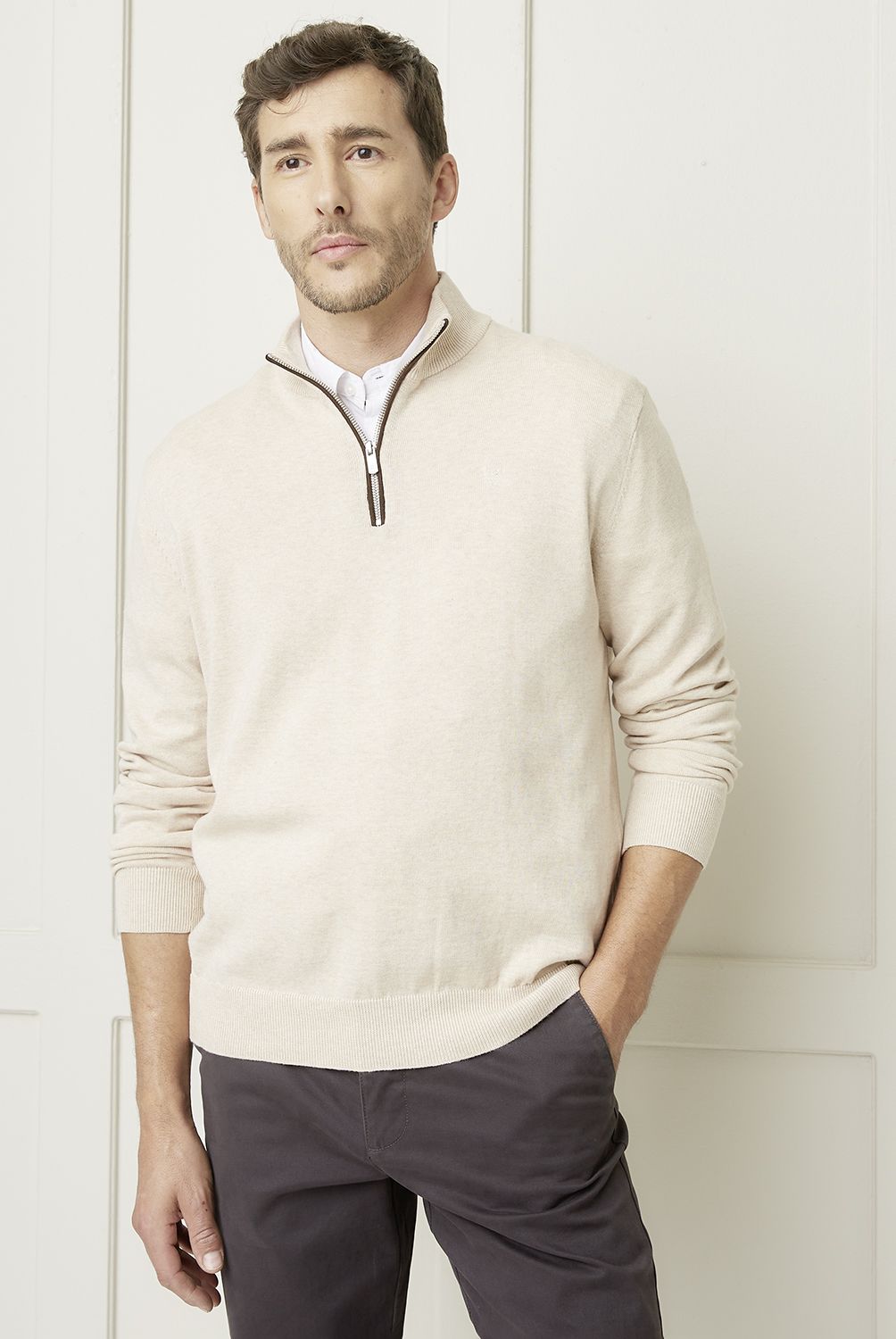 CHRISTIAN LACROIX - Sweater Medio Cierre Algodón Hombre Christian Lacroix