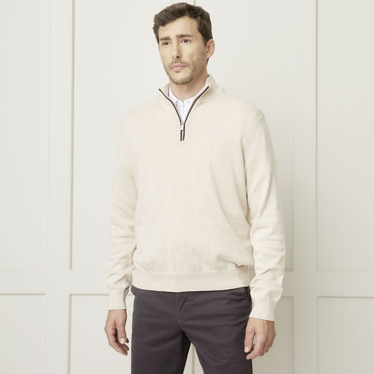 CHRISTIAN LACROIX - Sweater Medio Cierre Algodón Hombre Christian Lacroix