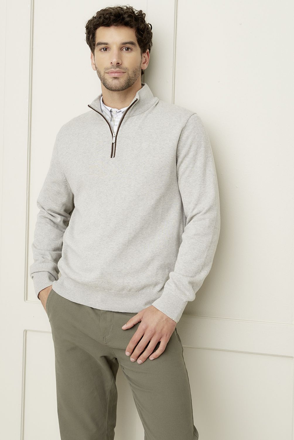 CHRISTIAN LACROIX - Sweater Medio Cierre Algodón Hombre Christian Lacroix