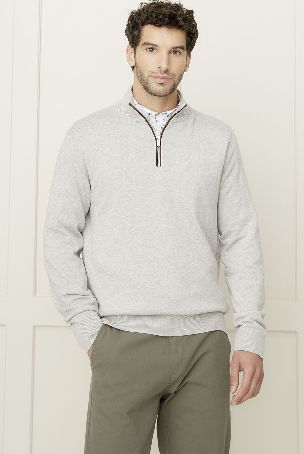CHRISTIAN LACROIX - Sweater Medio Cierre Algodón Hombre Christian Lacroix