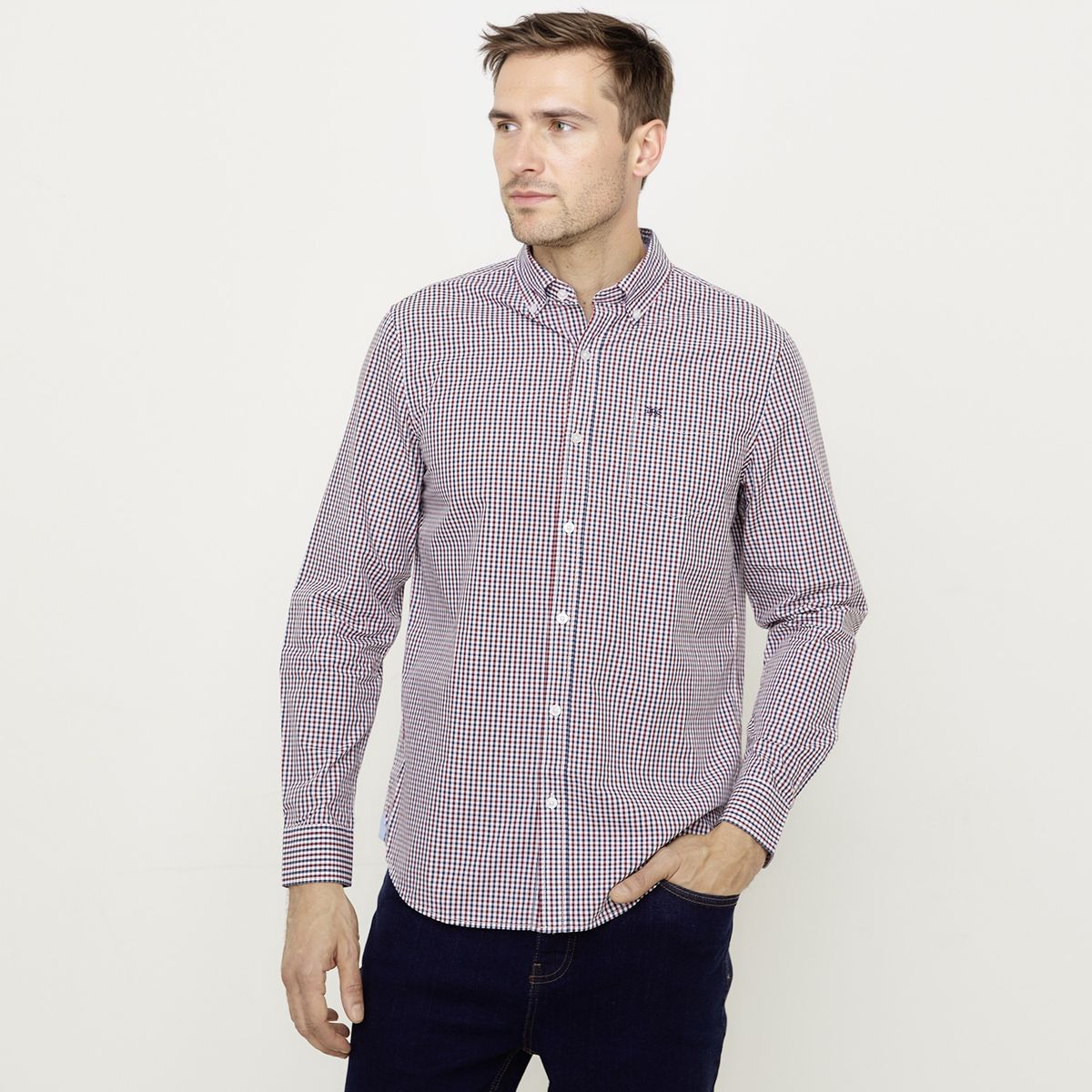 UNIVERSITY CLUB - Camisa Manga Larga Algodón Hombre University Club