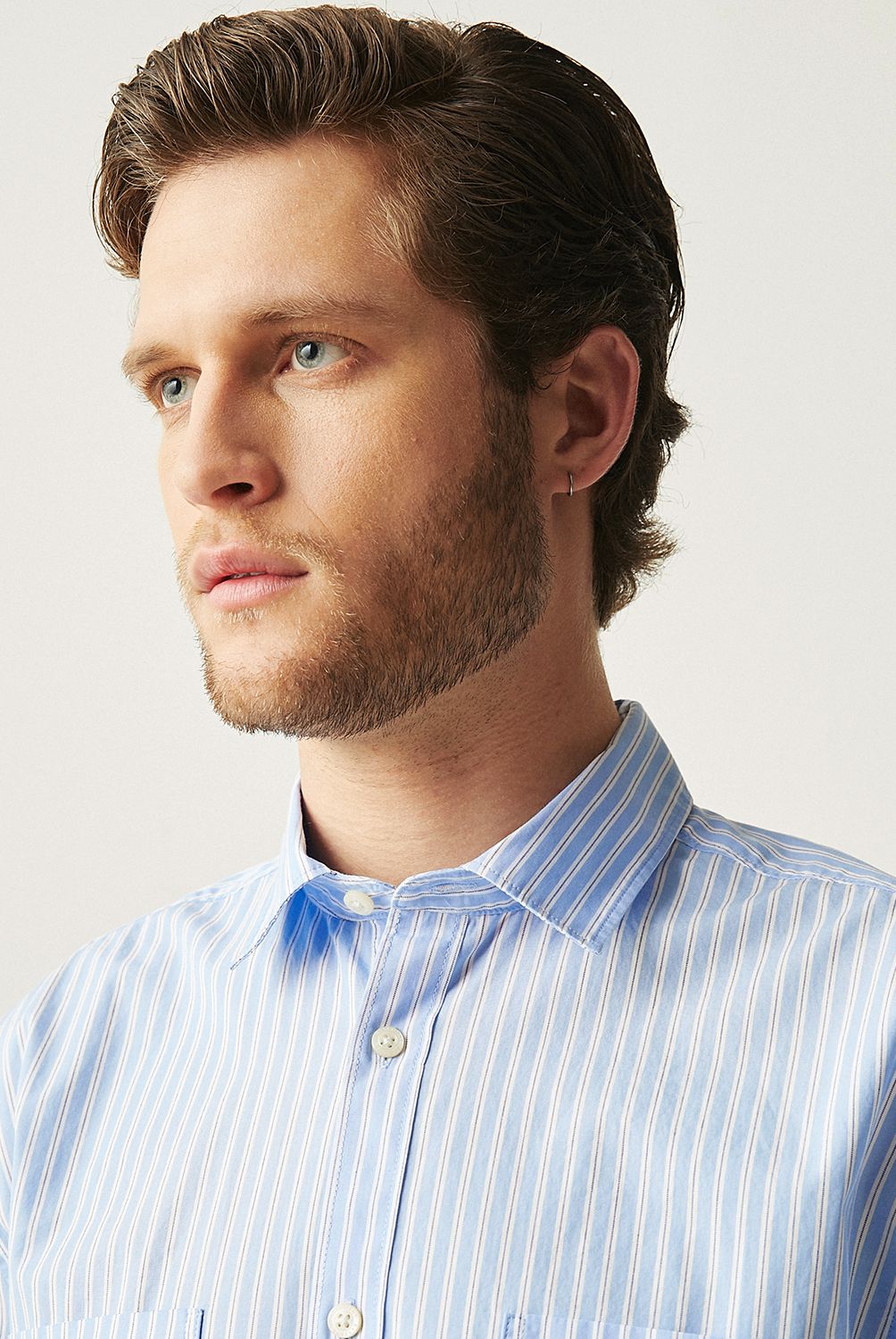 BASEMENT - Camisa Manga Larga Hombre Basement