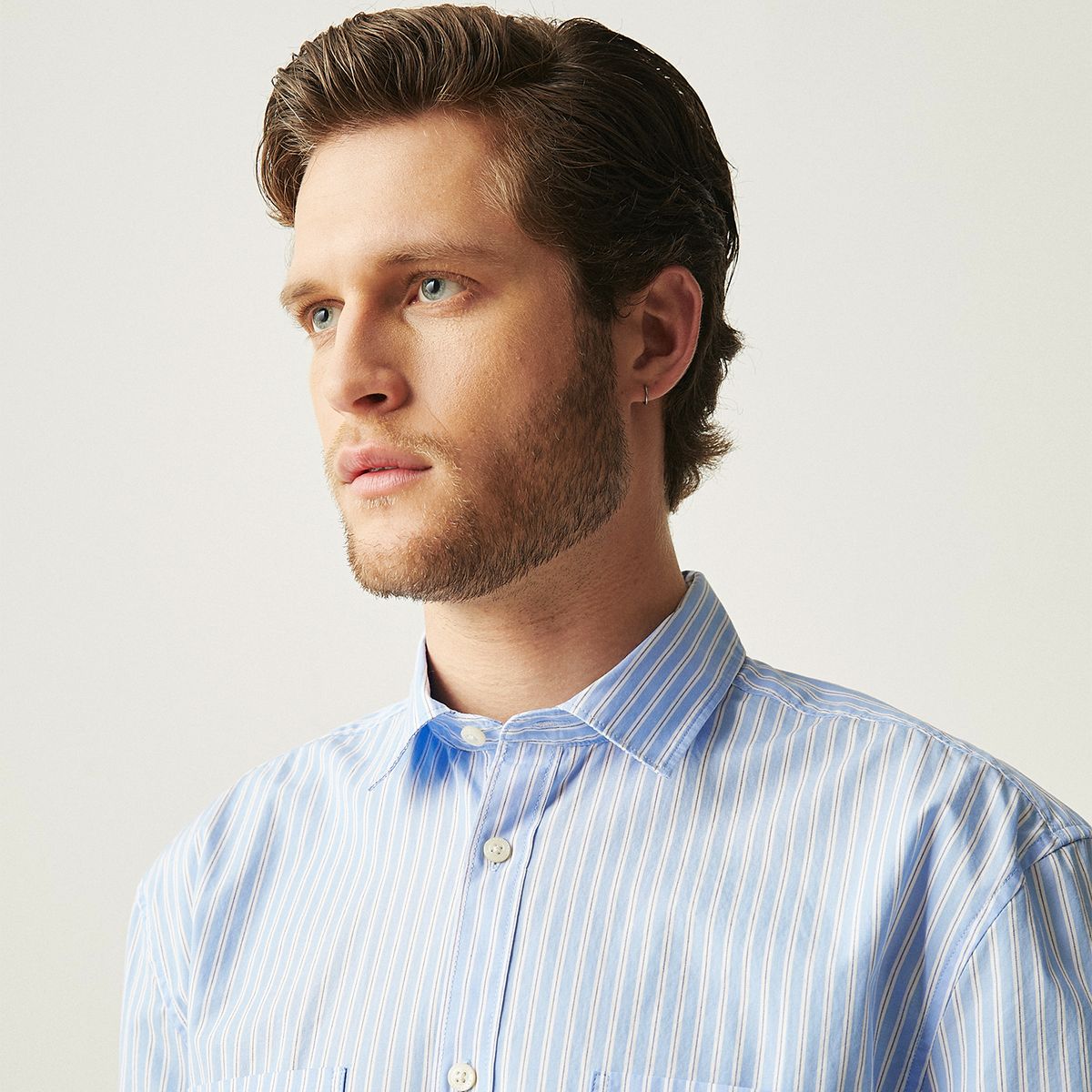 BASEMENT - Camisa Manga Larga Hombre Basement