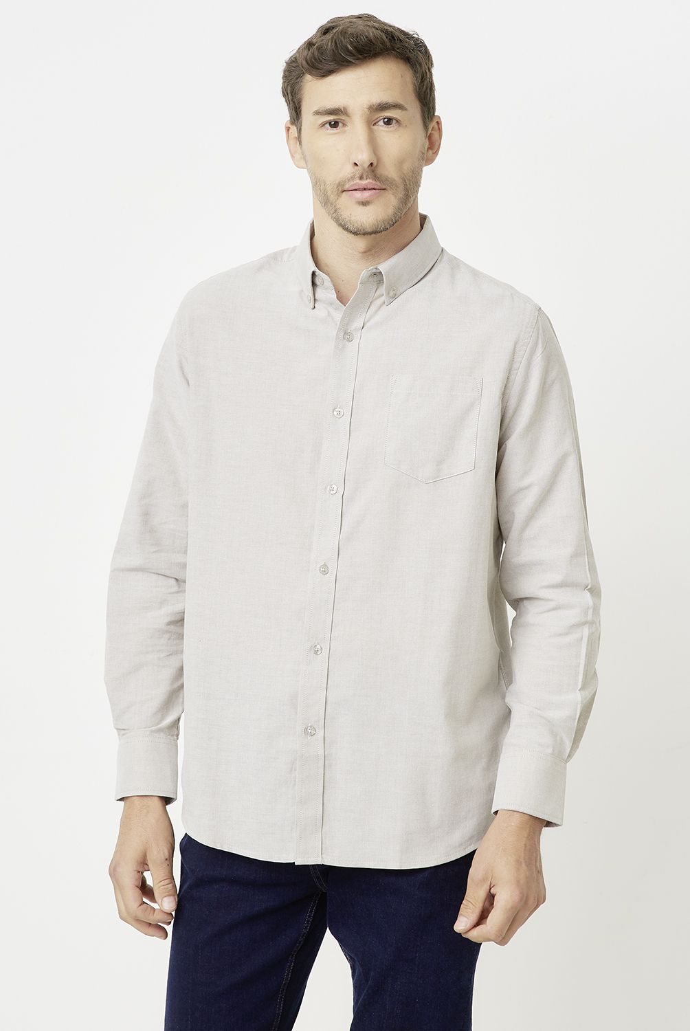 NEWPORT - Camisa Manga Larga Algodón Hombre Newport