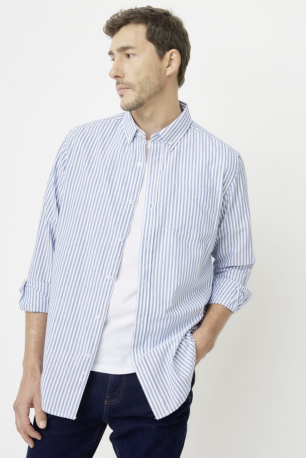 NEWPORT - Camisa Manga Larga Algodón Hombre Newport