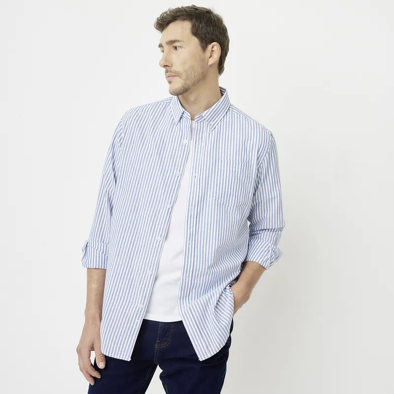 NEWPORT - Camisa Manga Larga Algodón Hombre Newport