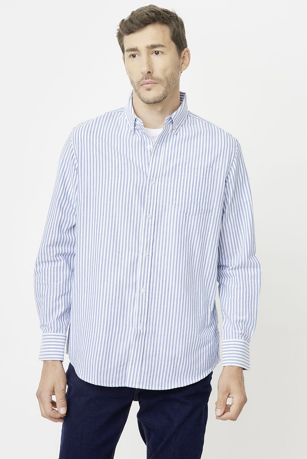 NEWPORT - Camisa Manga Larga Algodón Hombre Newport