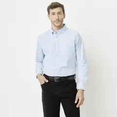 NEWPORT - Camisa Manga Larga Algodón Hombre
