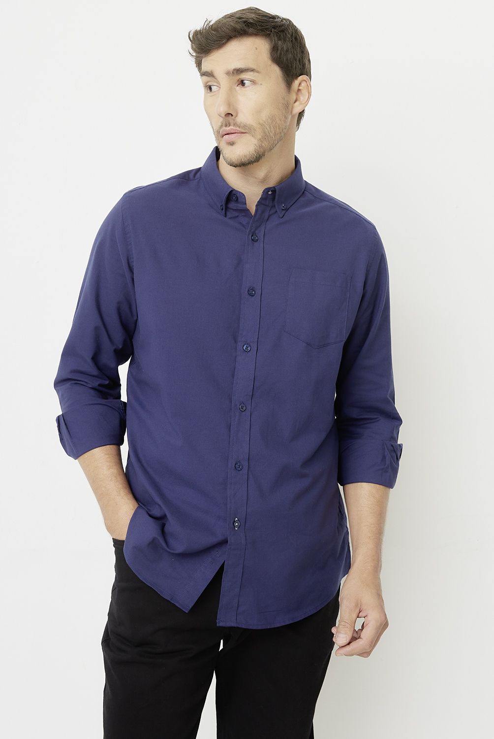NEWPORT - Camisa Manga Larga Algodón Hombre Newport