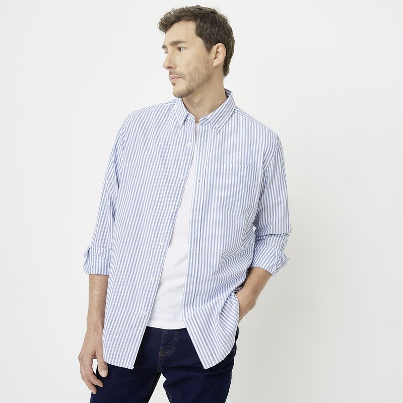 NEWPORT - Camisa Manga Larga Algodón Hombre Newport