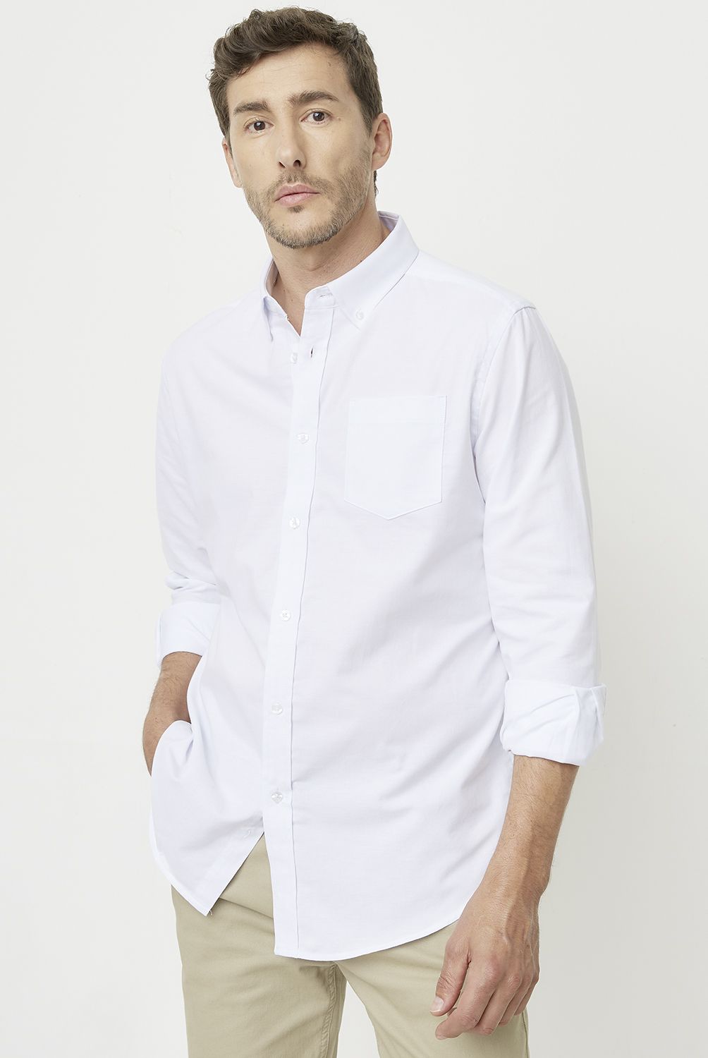 NEWPORT - Camisa Manga Larga Algodón Hombre Newport