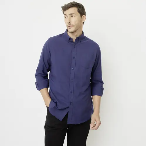 NEWPORT - Camisa Manga Larga Algodón Hombre
