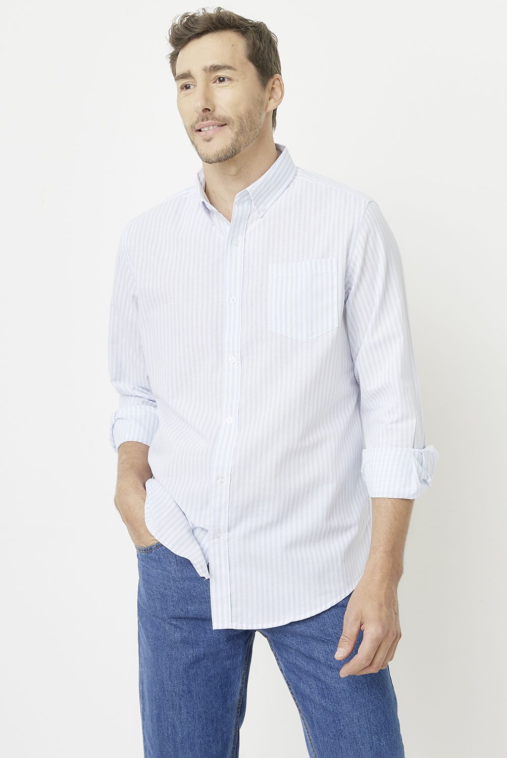 NEWPORT - Camisa Manga Larga Algodón Hombre Newport