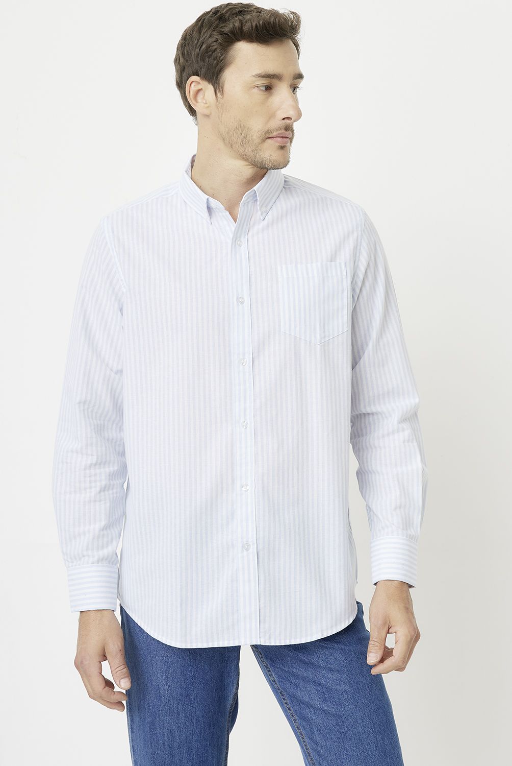 NEWPORT - Camisa Manga Larga Algodón Hombre Newport