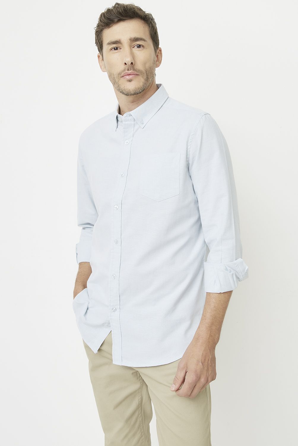 NEWPORT - Camisa Manga Larga Algodón Hombre Newport