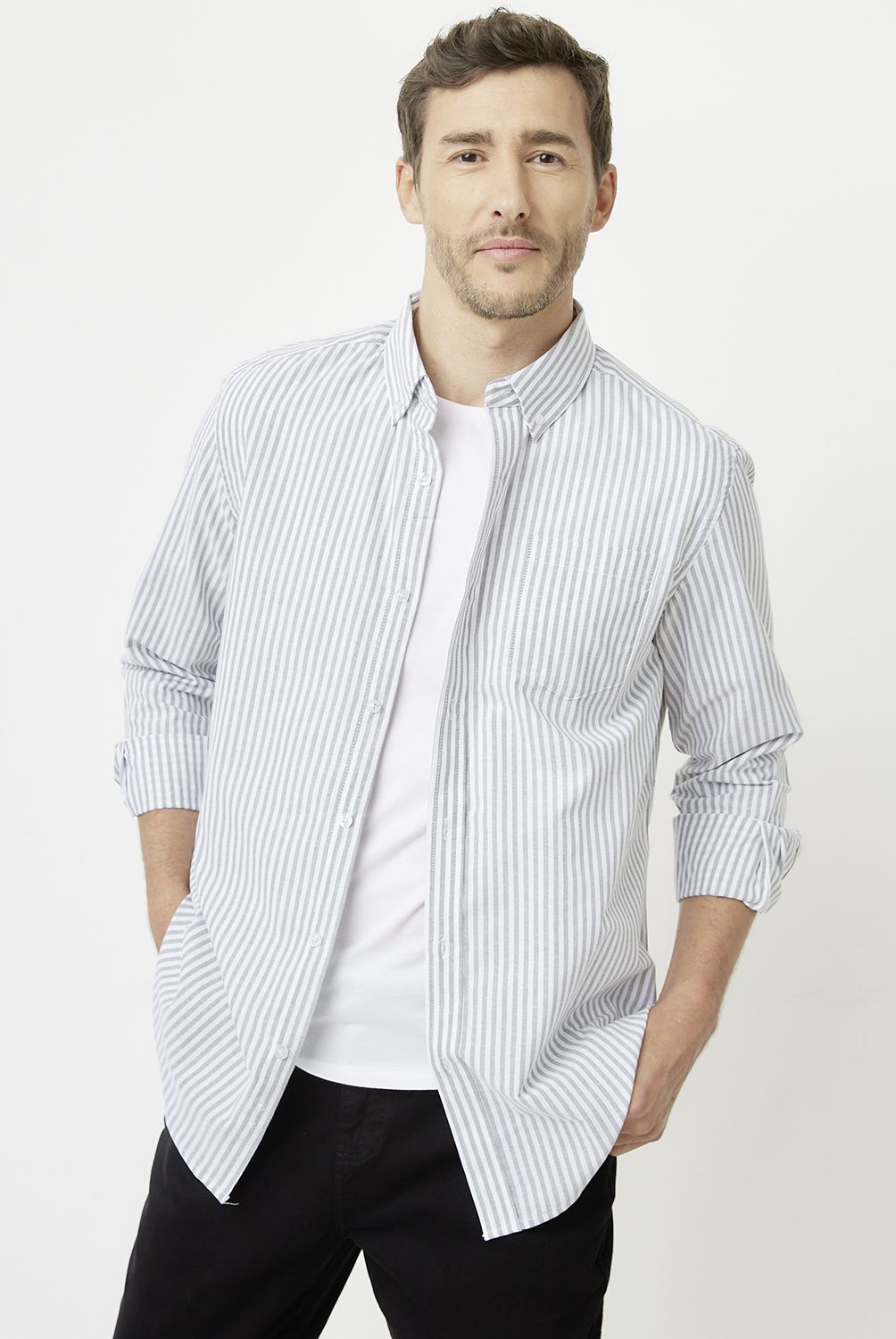 NEWPORT - Camisa Manga Larga Algodón Hombre Newport